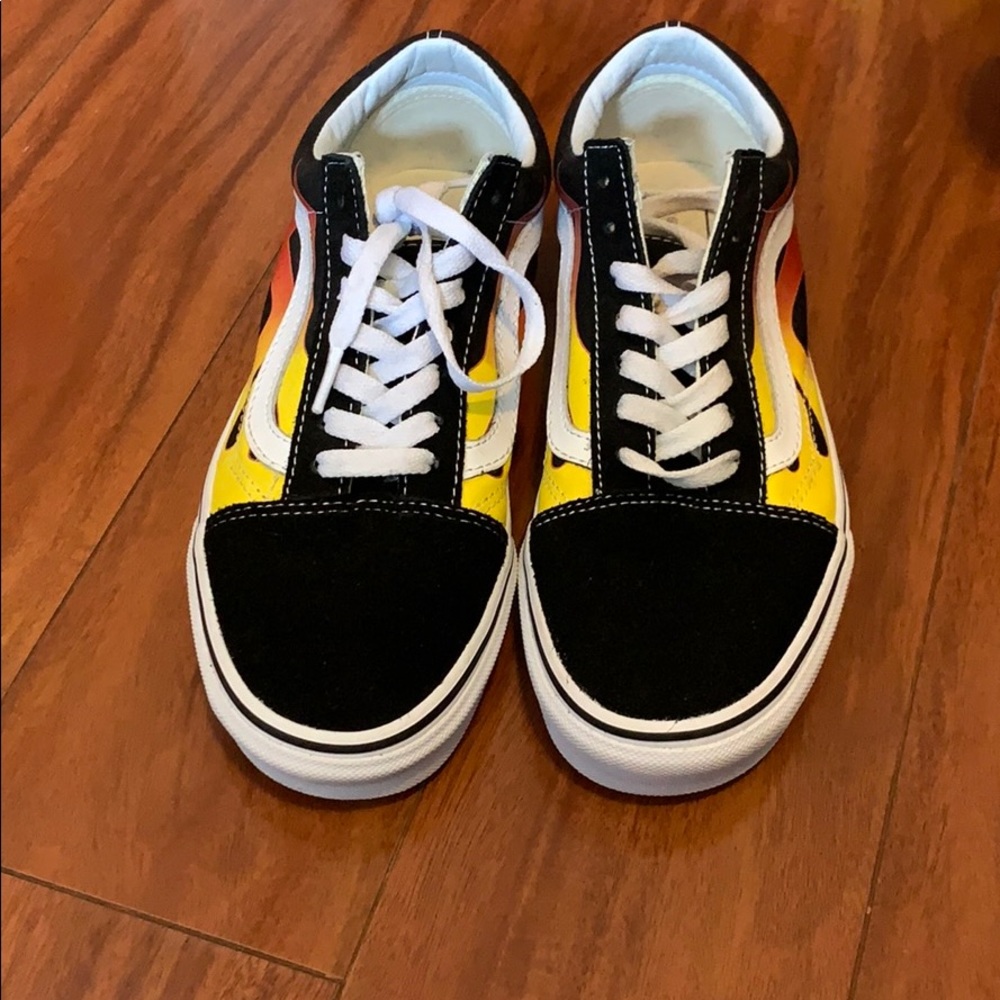 Vans with flames
